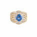 Ring Vintage Sapphire Diamond Ring 58 Facettes 1