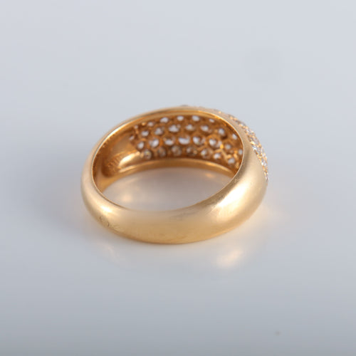 Bague Bague jonc pavage Diamants or jaune 58 Facettes