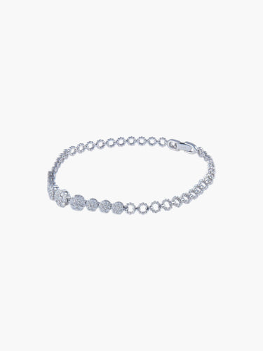 Bracelet Bracelet Or blanc avec diamants 58 Facettes