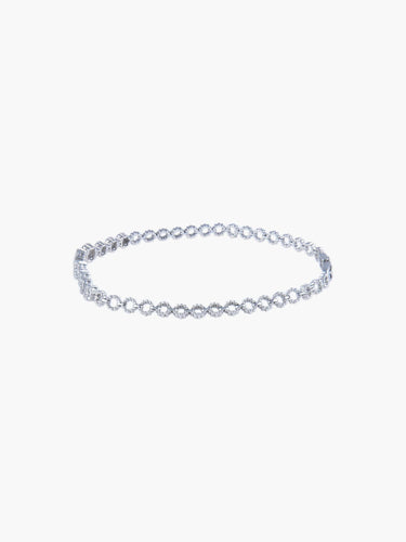 Bracelet Bracelet Or blanc avec diamants 58 Facettes