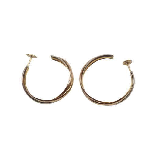 Boucles d'oreilles Boucles d'oreilles 3 ors 18 carats 58 Facettes