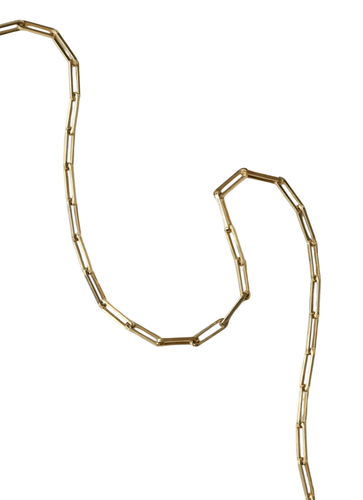 Collier Chaîne maille rectangle or jaune 58 Facettes