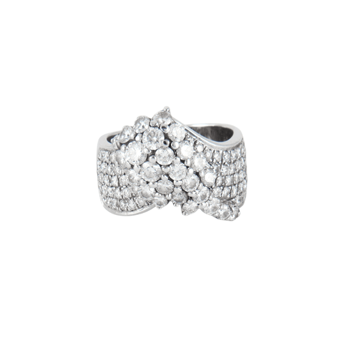 Bague 55 Bague large Diamants 58 Facettes