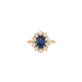 Ring 53 Marguerite Sapphire Diamond Ring 58 Facettes 1817