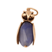 Pendant Gold owl pendant with stone 58 Facettes E357507BL