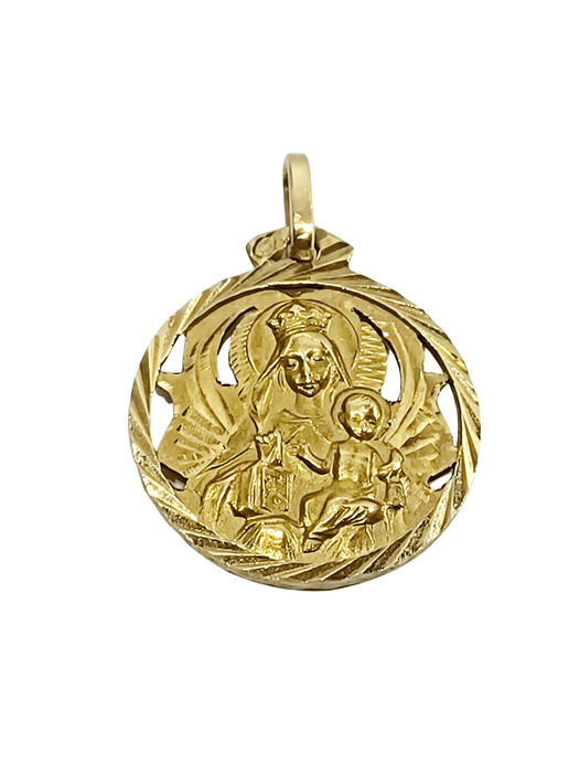 Pendentif Médaille Scapulaire En Or 58 Facettes 3101/1