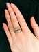 Ring 50 Tank ring Diamonds and red stones 58 Facettes A5337b