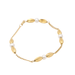 Bracelet Bearded bracelet Yellow gold Pearls 58 Facettes E359961B