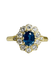 Ring Pompadour Sapphire and Diamond Ring 58 Facettes
