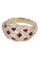 Bague 54 Bague moderne rubis et diamants 58 Facettes 081331