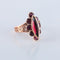 Bague 58 Bague Marquise grenats de Perpignan, fin XIXème 58 Facettes
