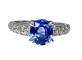 Bague 53 Bague jonc saphir et diamants 58 Facettes AB151