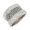 Bague Bague bandeau Diamants Blancs et noirs, Or Gris 58 Facettes AA 1551