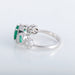 Ring 54 Garter style ring Emeralds Diamonds 58 Facettes