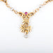 Ruby Diamond Drapery Necklace 58 Facettes