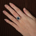 Ring 51 Pompadour Sapphire Diamond Ring 58 Facettes