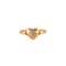 Bague 55 Bague coeur or jaune  diamants 58 Facettes