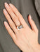 Ring "Tank" Ring in Rose Gold and Platinum 58 Facettes