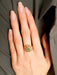 Ring Vintage Ring 2 Gold Emerald Diamonds 58 Facettes