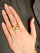 Bague Bague Jonc Or Jaune Diamant Taille Coussin 58 Facettes