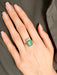 Ring Art Deco Platinum Jade Ring 58 Facettes