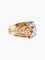Bague 57.5 Bague " Dôme " Or Rose Platine Diamants 58 Facettes