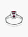 Ring White Gold Ruby Diamonds Ring 58 Facettes