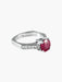Ring White Gold Ruby Diamonds Ring 58 Facettes
