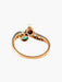 Ring 54 Antique Ring “Toi & Moi” Emerald Pearl Diamonds 58 Facettes