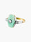 Bague Bague Art Déco 2 Ors Jade Diamants 58 Facettes
