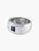 Ring Signet Ring Art Deco Platinum Sapphires Diamonds 58 Facettes