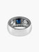 Ring Signet Ring Art Deco Platinum Sapphires Diamonds 58 Facettes