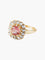 Bague 54 Bague Ancienne Or Jaune Tourmaline Rose 58 Facettes