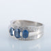 Ring White Gold Ring Sapphires Diamonds 58 Facettes