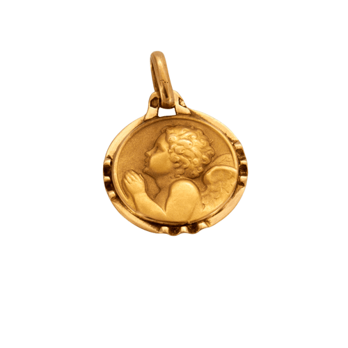 Pendentif Médaille Or sur chaîne 58 Facettes