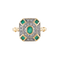 Bague 50 Bague Emeraudes Diamants Style Art Déco 58 Facettes 162