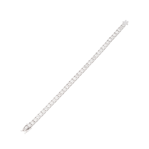 Bracelet Bracelet rivière et or gris orné de diamant 58 Facettes 1