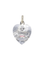 Pendentif Médaille amour Augis cœur Or blanc Rubis Plus qu’hier moins que demain 58 Facettes J238