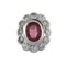 Bague 52 Bague Marguerite Tourmaline rose et Diamants 58 Facettes