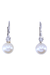 Dormeuses Earrings White Gold Pearls Diamonds 58 Facettes 080411