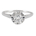 57 Solitaire ring in white gold, diamond 58 Facettes