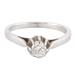Ring 48 Solitaire White Gold, diamond 58 Facettes