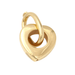 Pendant Heart pendant in 18 carat yellow gold 58 Facettes E359972B