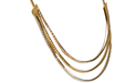 Necklace Three-row three-gold necklace 750 entirely chiseled 58 Facettes BA2173-37-101