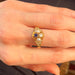Ring 55 Sapphire Pearl Diamond Ring 58 Facettes