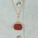 Pendentif Cachet à Devise Pendentif Agate rouge 58 Facettes 1