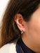 Earrings Tahitian pearl earrings, pink tourmalines 58 Facettes