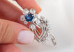 Mauboussin brooch - diamond and sapphire brooch 58 Facettes 342