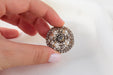Brooch Round Brooch Diamonds, Fine Pearls 58 Facettes 274