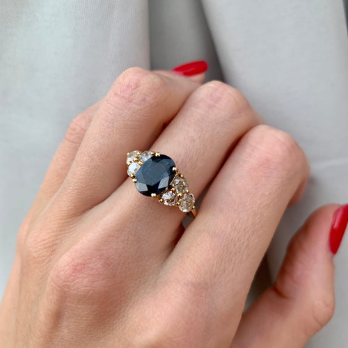 Bague 53 Bague Saphir Diamants 58 Facettes 1